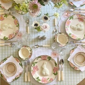 Franciscan Desert Rose Earthenware gravy boat and serving bowl